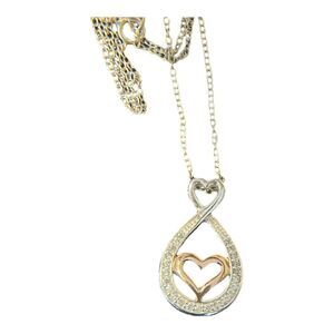 Mother / Daughter Necklace ~ Wrapped Around Each Other's Hearts Forever - NWT